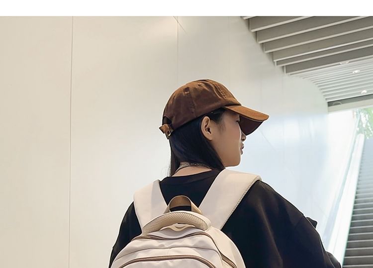 Charm Set Bag / Lettering Backpack Buckled Nylon