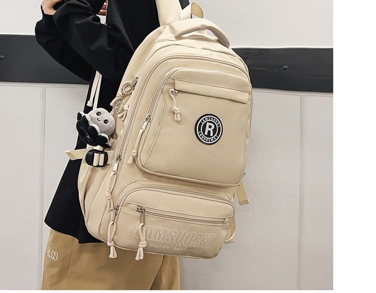 Lettering Backpack Nylon