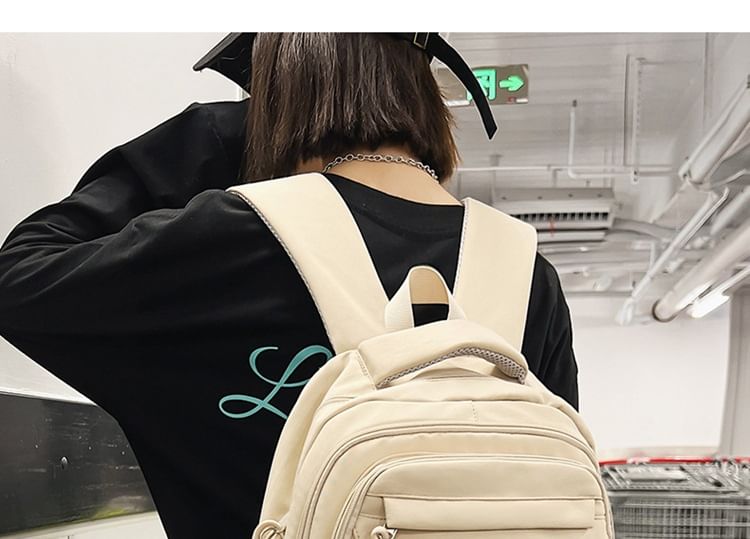 Lettering Backpack Nylon
