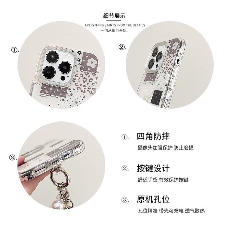 Pearl Phone Faux Panel Case Strap / Set