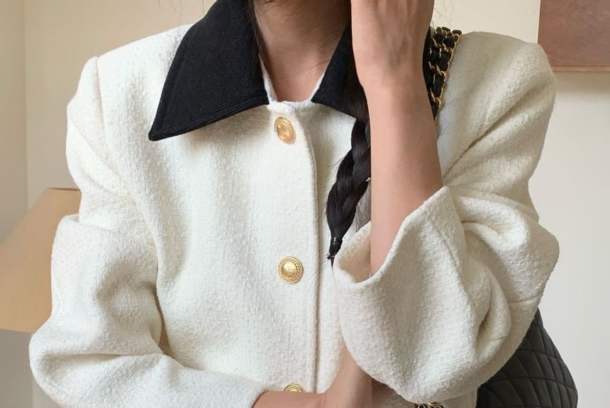 Two-Tone Tweed Jacket