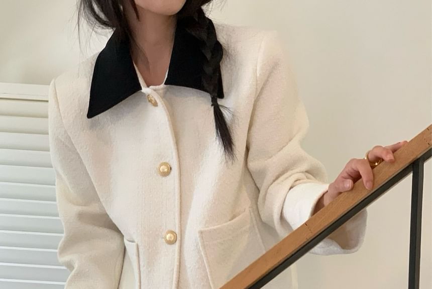 Two-Tone Tweed Jacket