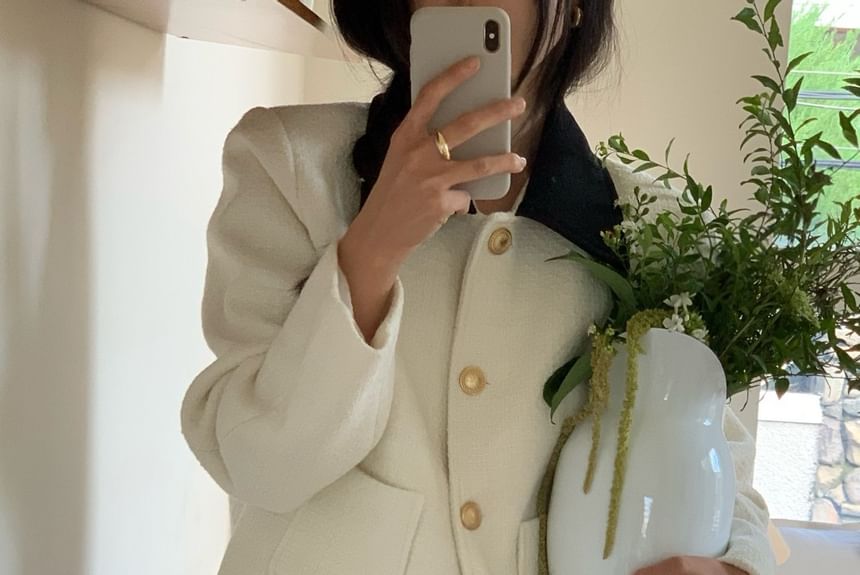 Two-Tone Tweed Jacket