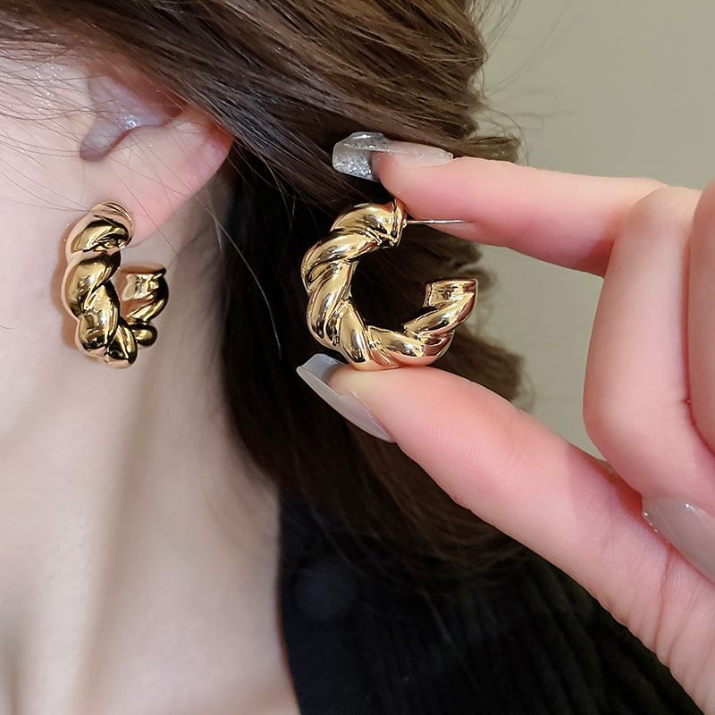 Designs) Alloy Hoop Earring (Various Plain