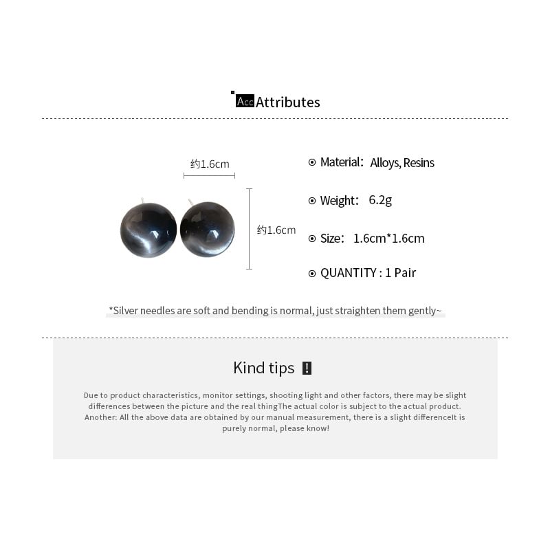 Alloy Earring Stud Bead / Heart