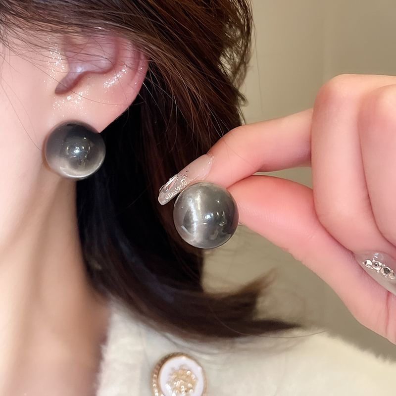 Alloy Earring Stud Bead / Heart