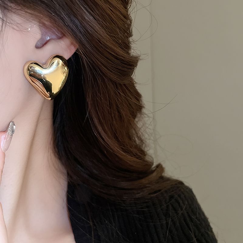 / Hoop Stud Alloy Earring