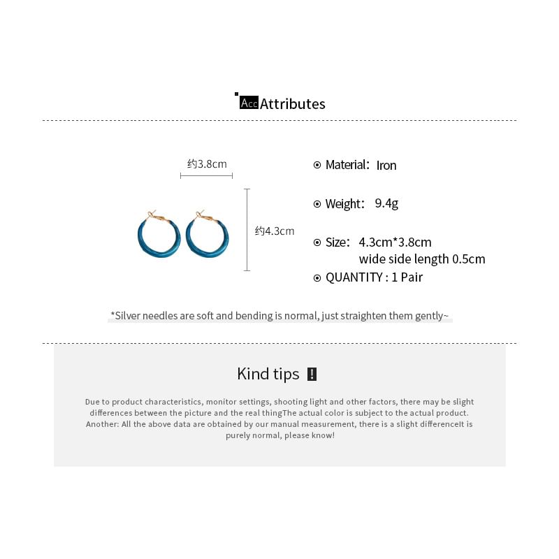 Earring Hoop Glitter