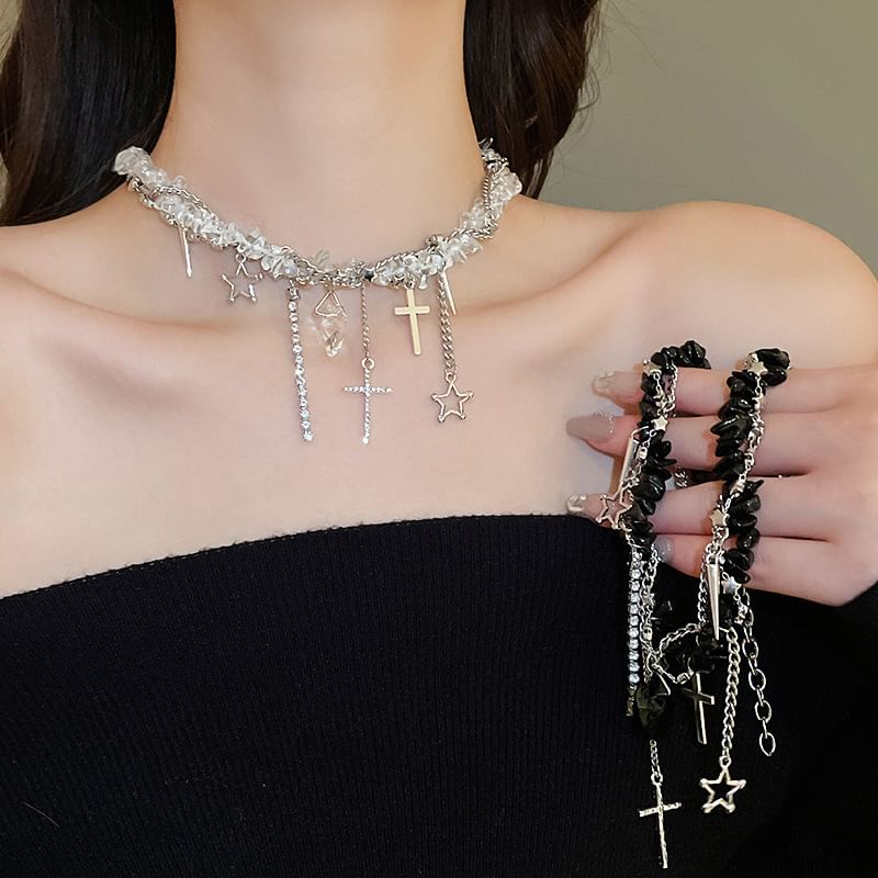 CZ Pendant Rhinestone Necklace