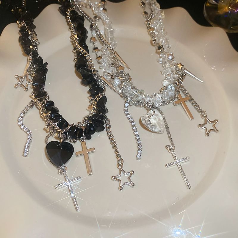 CZ Pendant Rhinestone Necklace