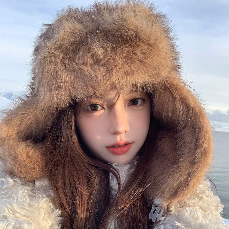 Trapper Plain Hat Fluffy