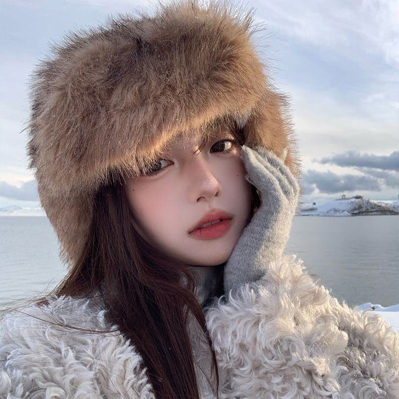 Trapper Plain Hat Fluffy