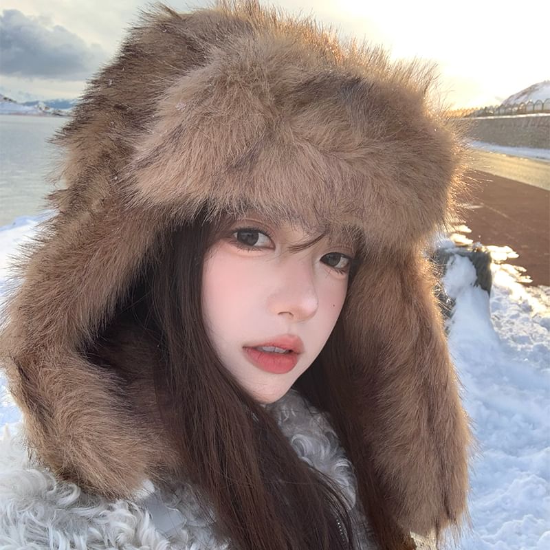 Trapper Plain Hat Fluffy