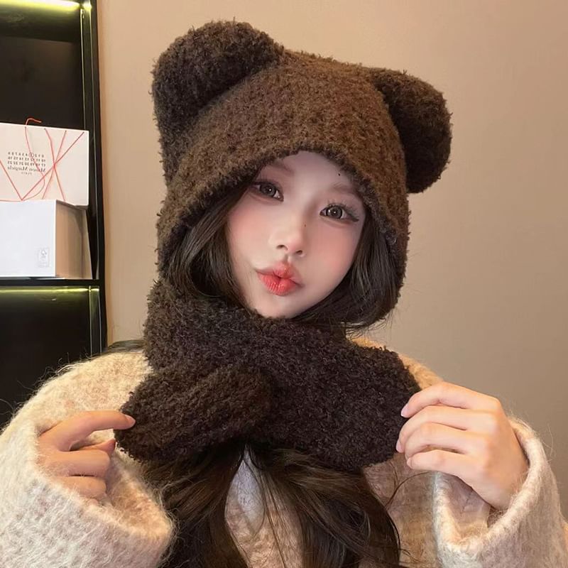 Balaclava Ear Knit Bear