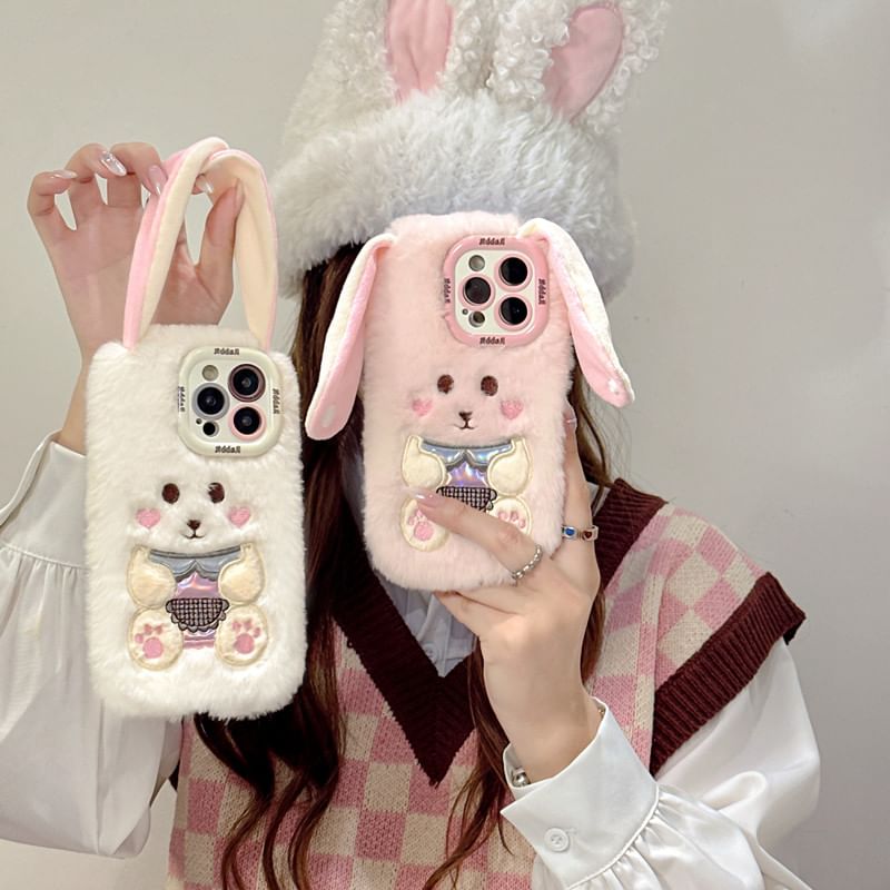 Chenille Rabbit Case Phone