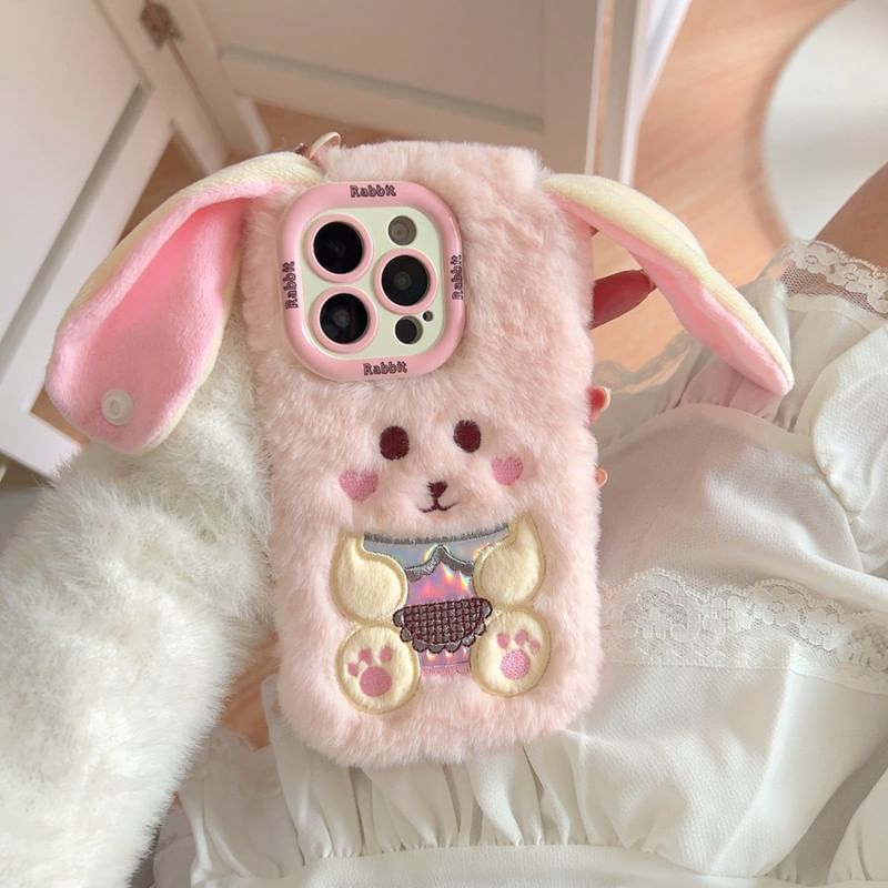 Chenille Rabbit Case Phone