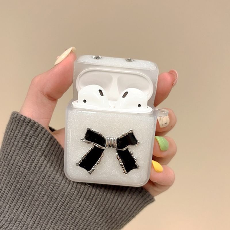 / AirPods Earphone Skin Bow Case Pro
