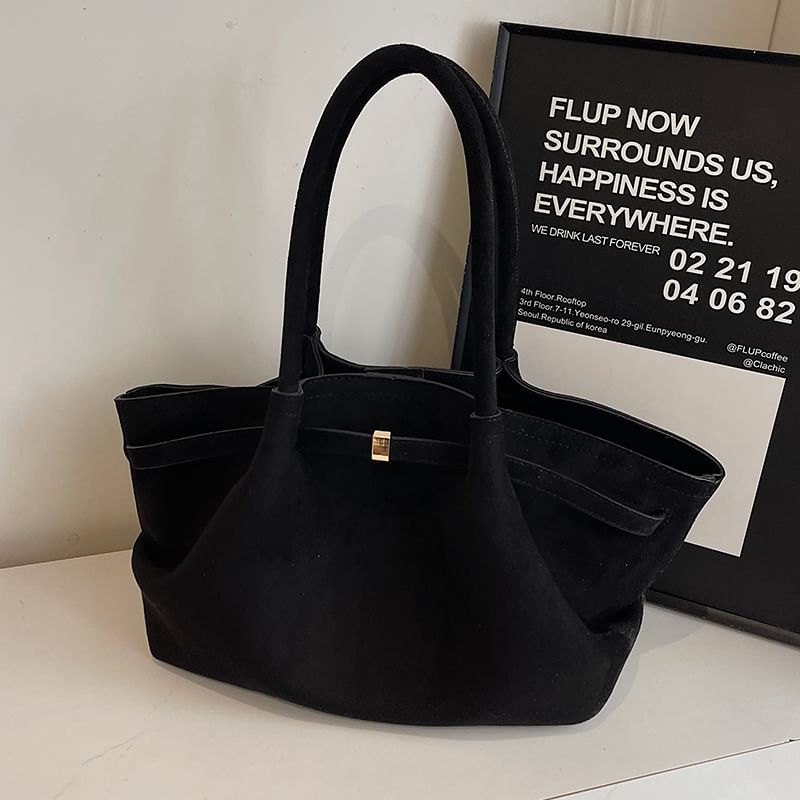 Bag Tote Suede Faux