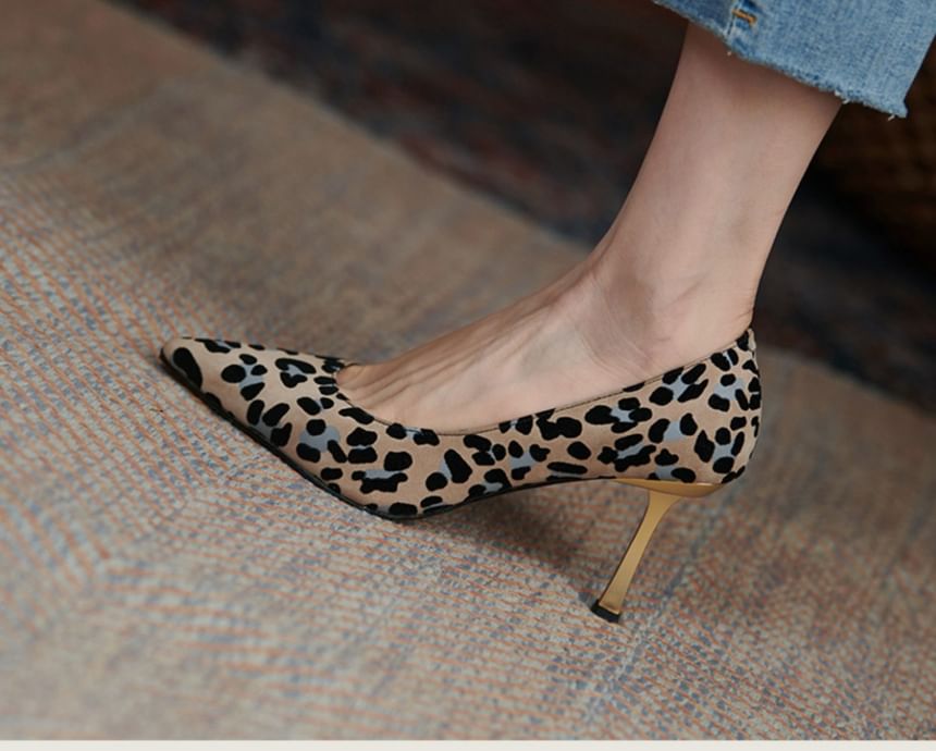 Leopard High Heel Pumps