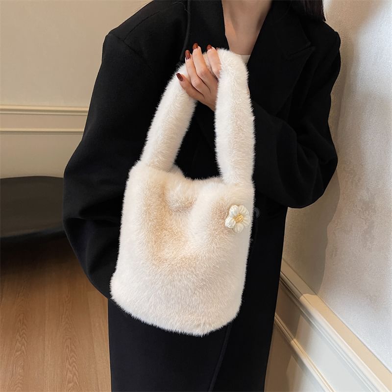 Bag Bucket Accent Fluffy Floral