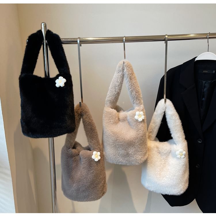 Bag Bucket Accent Fluffy Floral