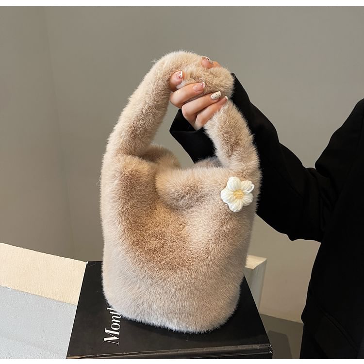 Bag Bucket Accent Fluffy Floral