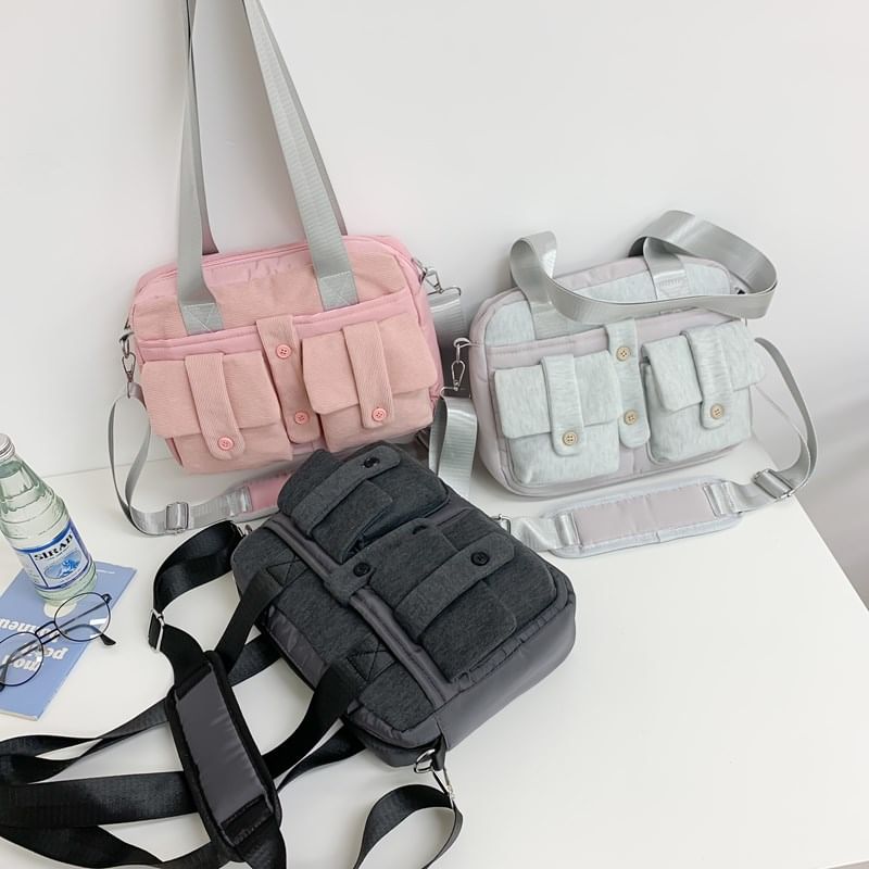 Plain Computer Multi-Pocket Bag