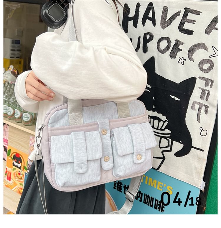 Plain Computer Multi-Pocket Bag