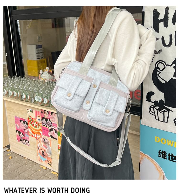 Plain Computer Multi-Pocket Bag