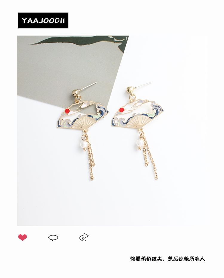 Dangle Earring Alloy Crane Designs) (Various