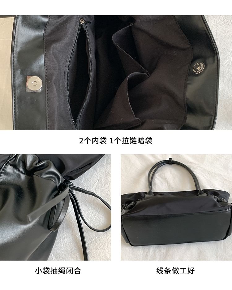 Tote Multi-Pocket Plain Bag