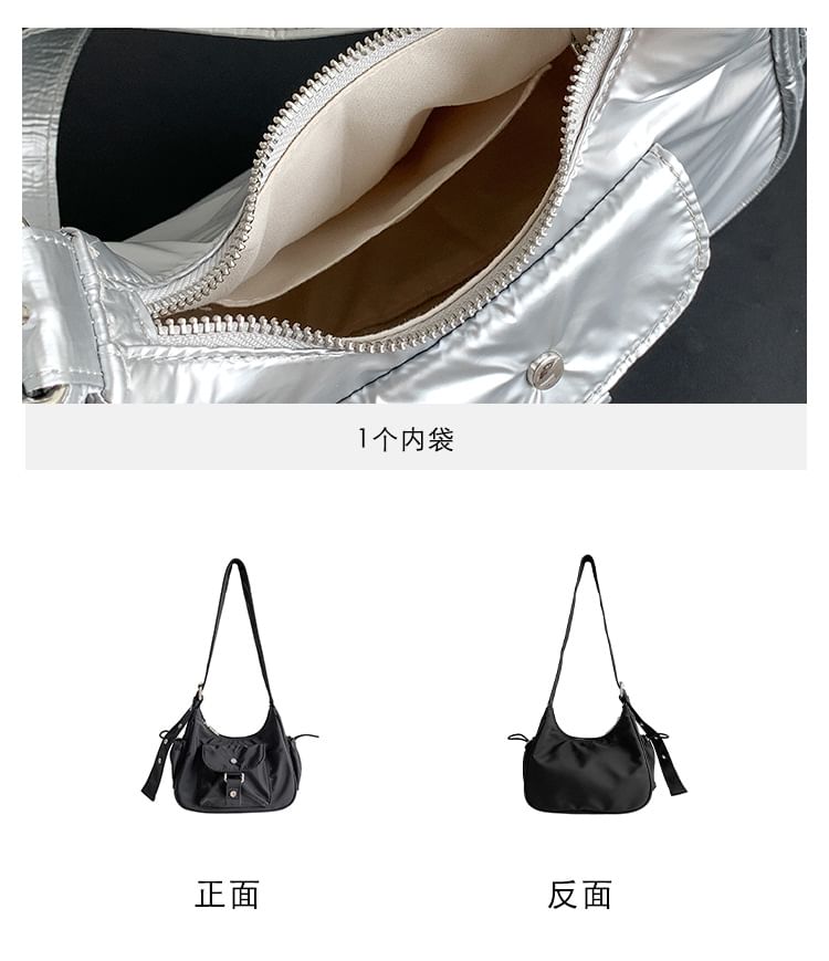 Drawstring Shoulder Multi-Pocket Bag