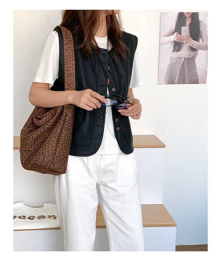 Bag Print Leopard Tote