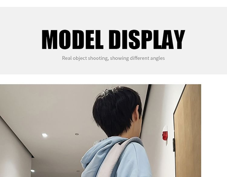 Charm Nylon Print Backpack Lettering Laptop / Set Bag