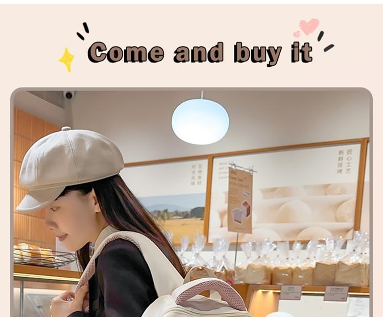 Cartoon Print Nylon Laptop Backpack / Bag Charm / Set