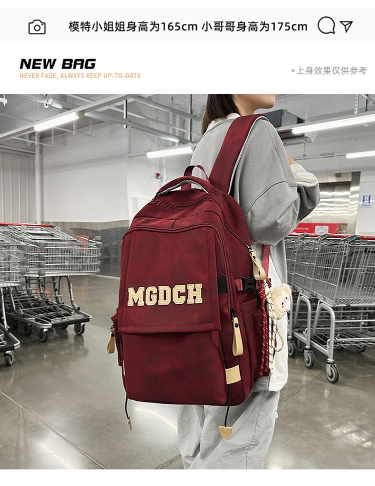 Tie Dye Applique Set Nylon Backpack Lettering / Laptop Bag Charm