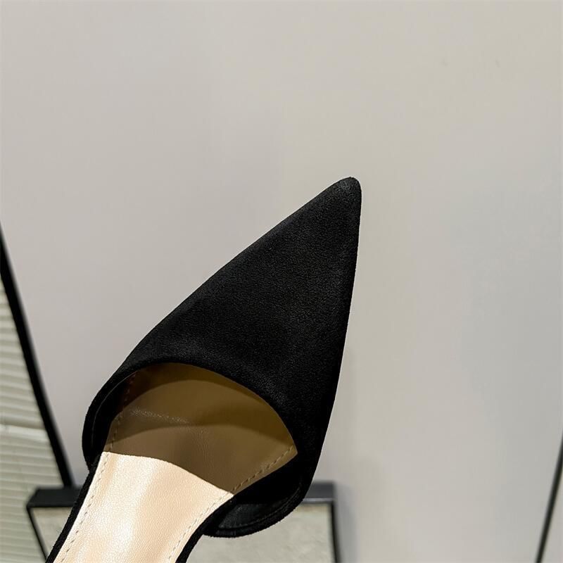 Rhinestone Ankle Platform Strap Fringe Bow Pointed Velvet Toe