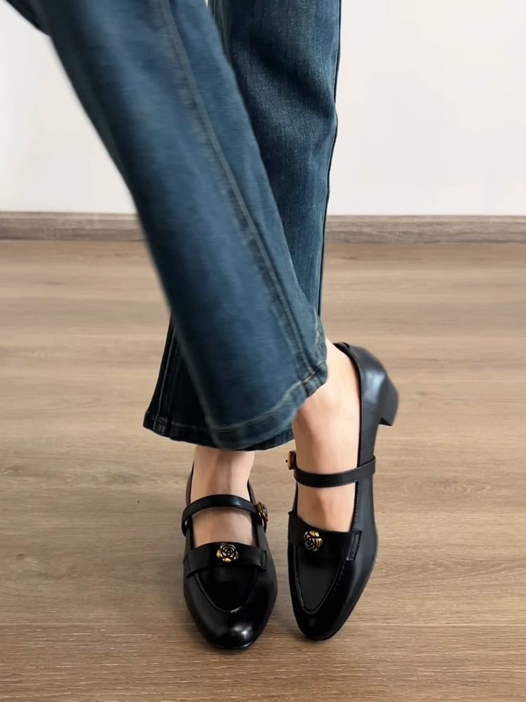 Block Heel Mary Jane Pumps