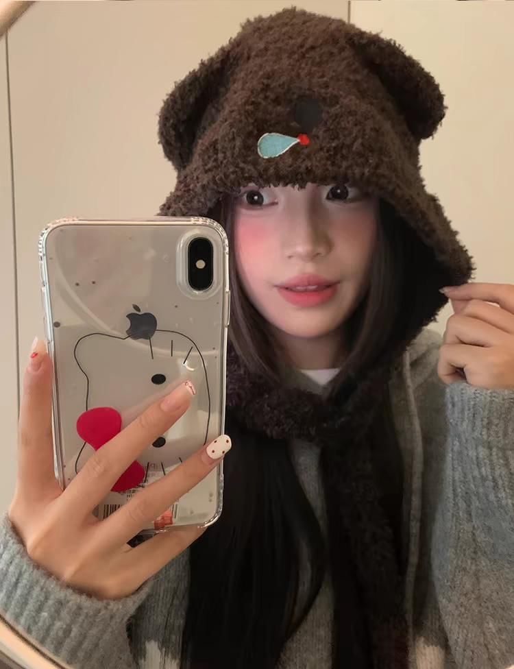 Bonnet Hat Knit Koala