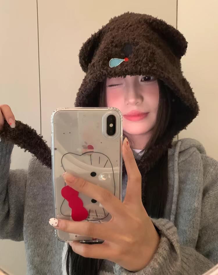 Bonnet Hat Knit Koala