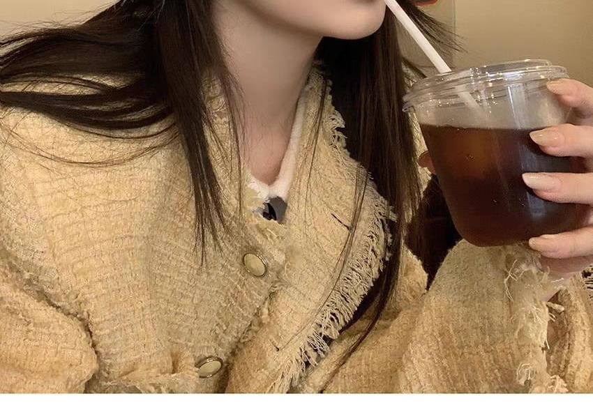 Hat Bucket Knit Fluffy