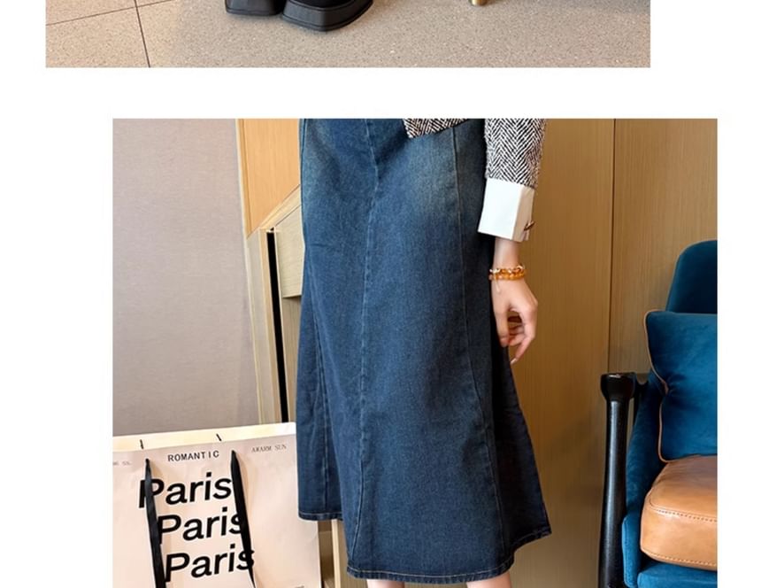 Jane Mary Heel Square-Toe Platform Shoes Chunky