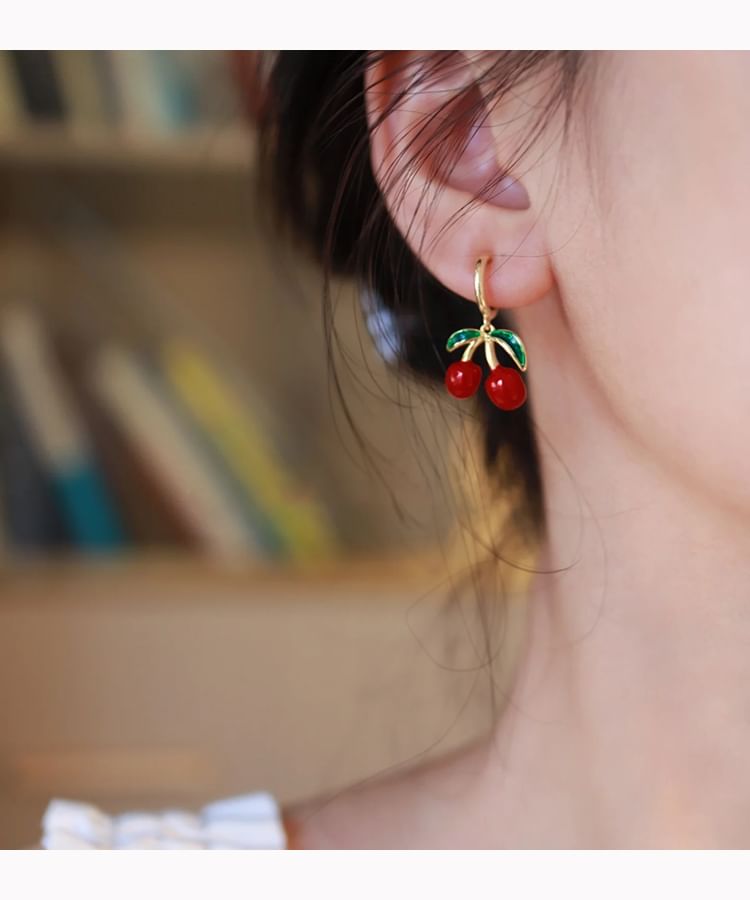 Cherry Drop Earring / Clip-On