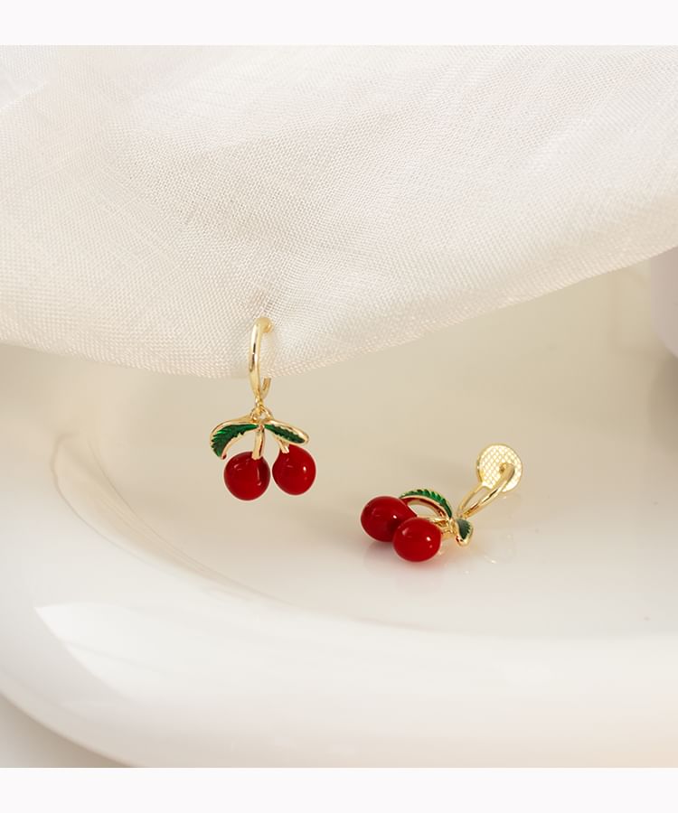 Cherry Drop Earring / Clip-On