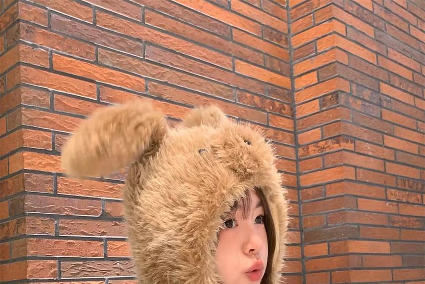 Hat Fluffy Ear Rabbit