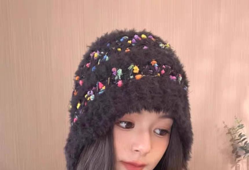 Melange Tie-Up Beanie