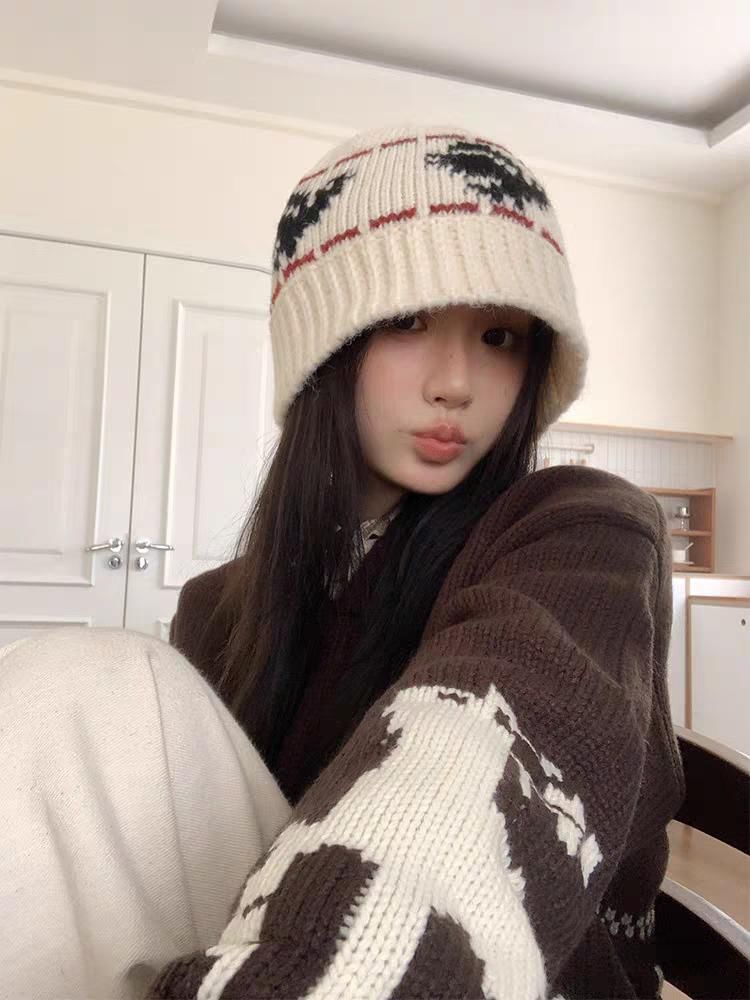 Beanie Patterned Ribbed