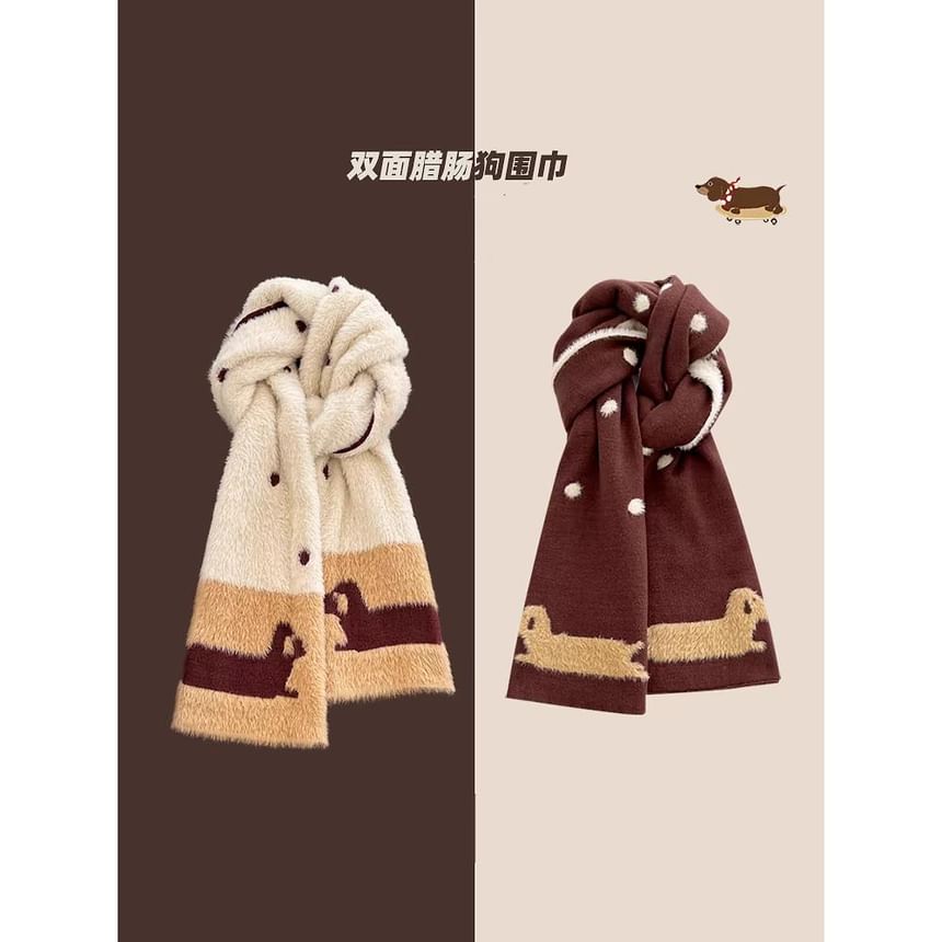 Dotted Scarf Knit Patterned Dog