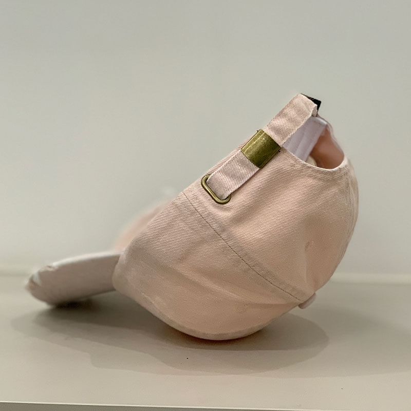 Distressed Letter Embroidered Cap