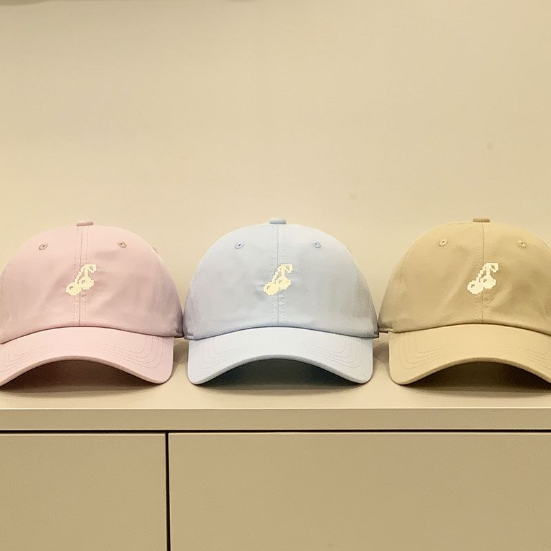 Embroidered Cap Cherry